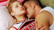 i kissed a girl couple in bed GIF