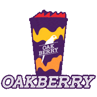 oakberryturkiye vegan healthy bowl peanut butter Sticker