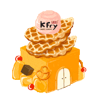 Christmas House Sticker by K Fry My