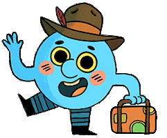 oneeyetiger bye ciao adios viaje Sticker