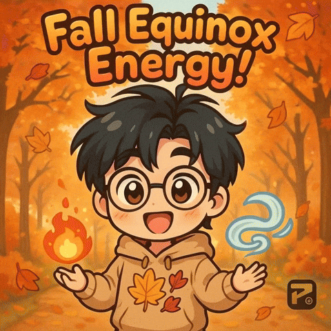 Fire Magic Autumn GIF by Persona