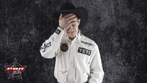 confused confusion GIF by Professional Bull Riders (PBR)