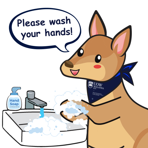 Willis Washhands Sticker by UOW Malaysia KDU