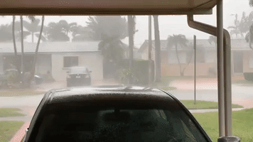 Strong Winds Hit Miami Area as Powerful Storm System Impacts South Florida