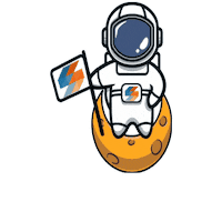 Astronaut Sticker by SparkPoint
