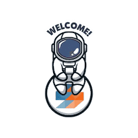 Astronaut Sticker by SparkPoint