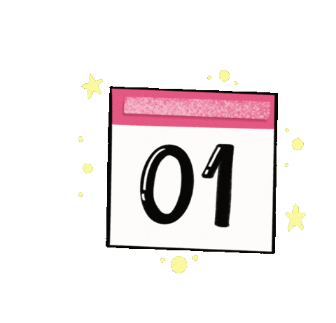 katerynzcreativestudio check calendar anotado Sticker