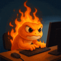 Locked In Fire GIF by Turbo Toad