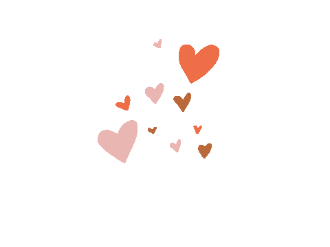 Fall Hearts Sticker