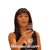bycrismorena vino borracha flori floricienta Sticker