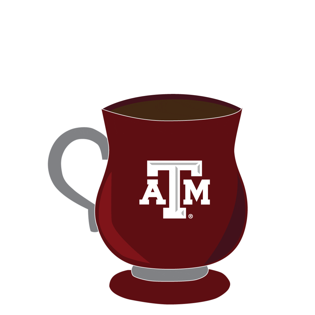 texas am coffee Sticker by Texas A&M University