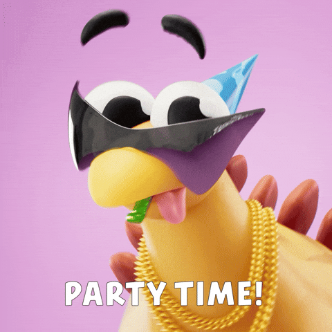 Party Time Buzzing GIF by Claynosaurz