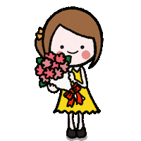 Girl 花 Sticker by おちょう