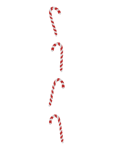 Candy Cane Christmas Sticker