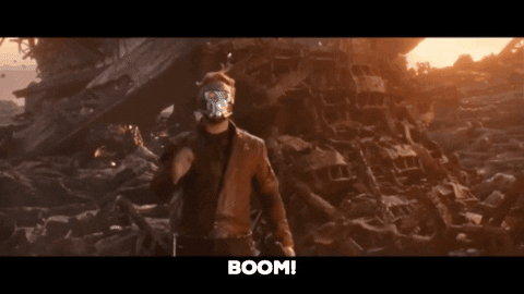 vapianist giphygifmaker boom avengers starlord GIF