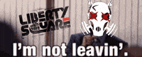 LibertySquareHQ celebrate cheer squirrel leaving GIF