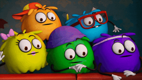 TheBlahs giphygifmaker reactions scary scared GIF