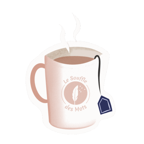 Read Tea Cup Sticker