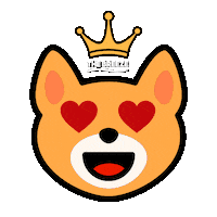 Crown Corgi Sticker by The Breeze