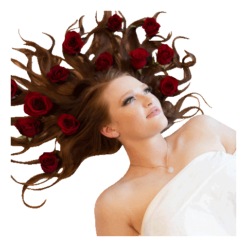 Rose Petals Pop Sticker by Liddy Clark