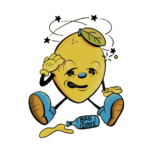 Lemon Baddays Sticker by Jordan McGraw