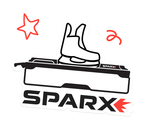 Skate Sharpening Sticker by Sparx Hockey