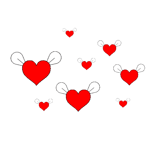 Fall In Love Hearts Sticker by Kaya Stewart