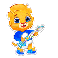Rock And Roll Singing Sticker by Lucas and Friends by RV AppStudios