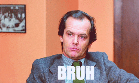 mrockstone giphygifmaker bruh kubrick theshining GIF