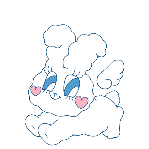 Hopping Cloud 9 Sticker by HIKOCO