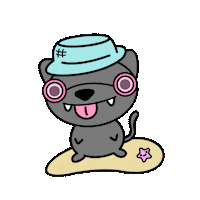 Beach Day Dog Sticker