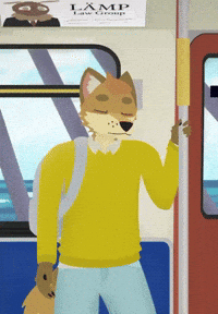 Sleepy Public Transit GIF
