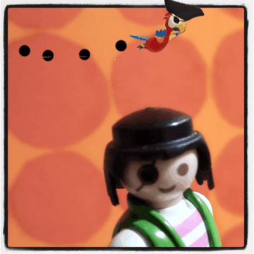 orange pirate GIF
