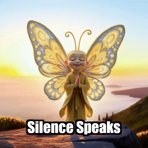 Peace Silence GIF by BuddhaFlyJourney