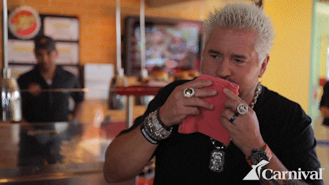 Guy Fieri Eating GIF by Carnival Cruise Line