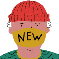 Happy New Year Mask Sticker by INTO ACTION