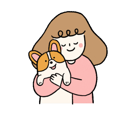 Eatmushroom giphyupload dog illustration life Sticker