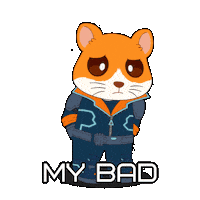 Sorry Excuse Me Sticker by Hamieverse