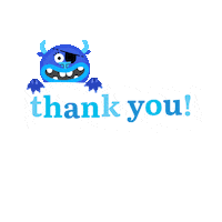 Thanks Sticker by Teach Your Monster
