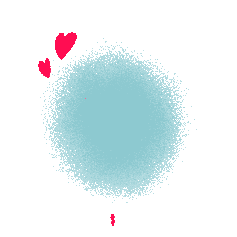 Love You Hearts Sticker