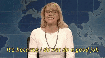 kate mckinnon i do not do a good job GIF by Saturday Night Live