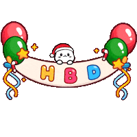 Celebrate Happy Birthday Sticker by Sappy Seals
