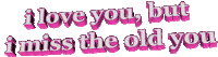 Sad I Love You Sticker by AnimatedText