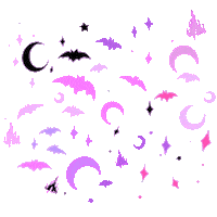 Crescent Moon Halloween Sticker