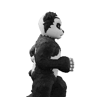 Panda Running Sticker by Endangered Labs