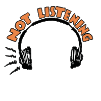 headphones no Sticker by AUDIENCE Network