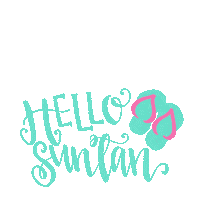 summer hello Sticker