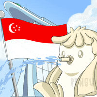 Singapore Flag Penguin GIF by Pudgy Penguins