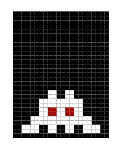 space invader Sticker