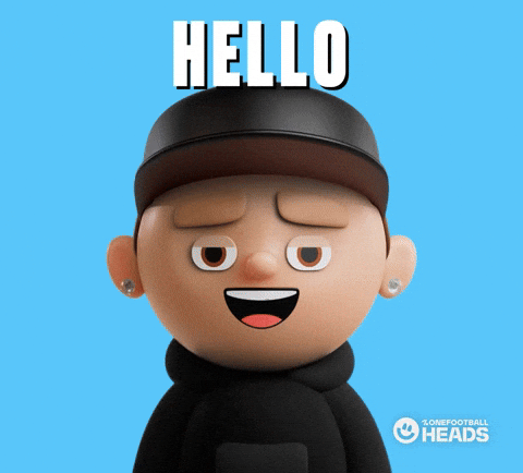 Whats Up Hello GIF by OneFootball Heads